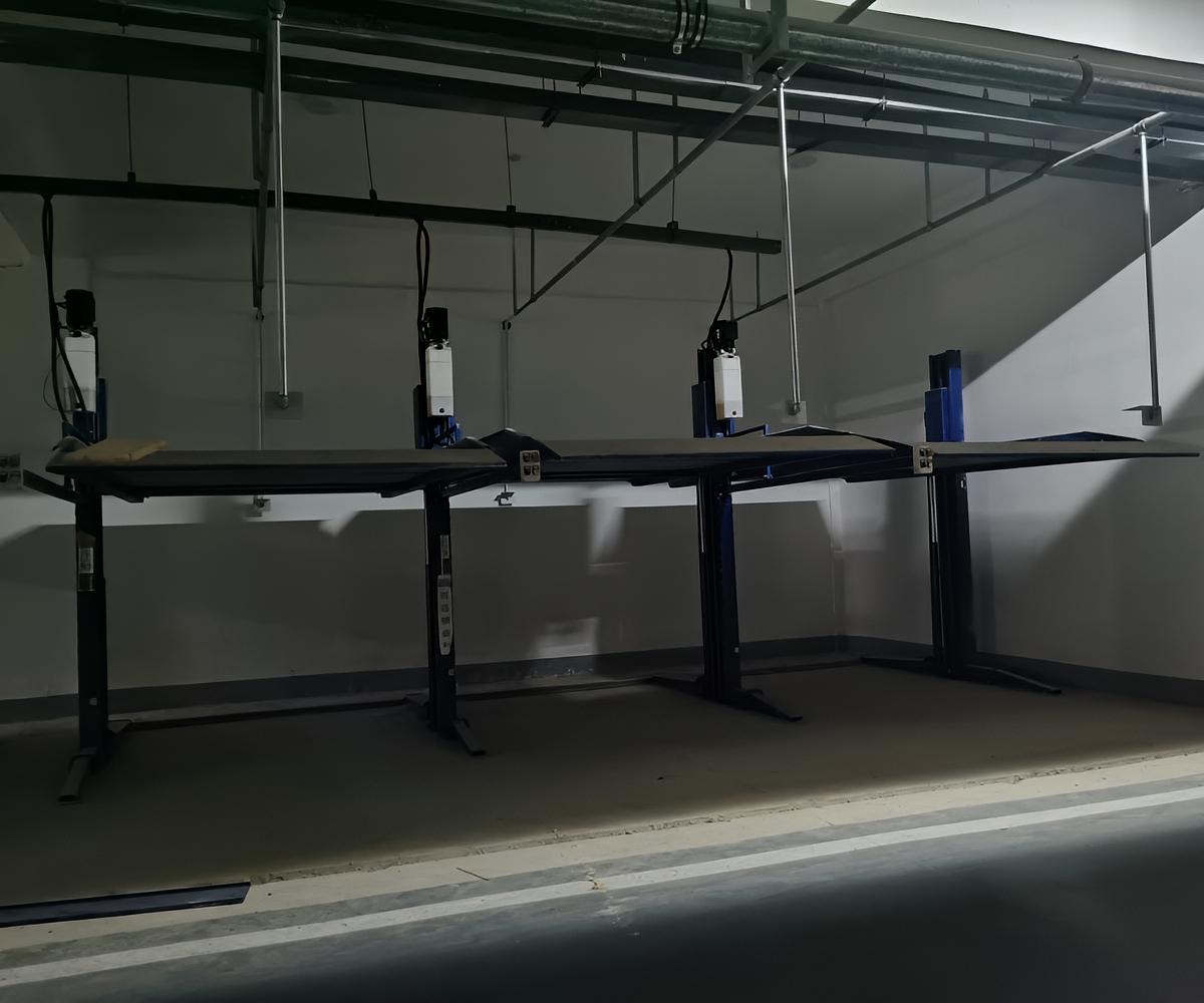 榆社四层升降横移机械停车场正确的停车步骤